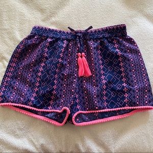 japna blue aztec shorts kids 12